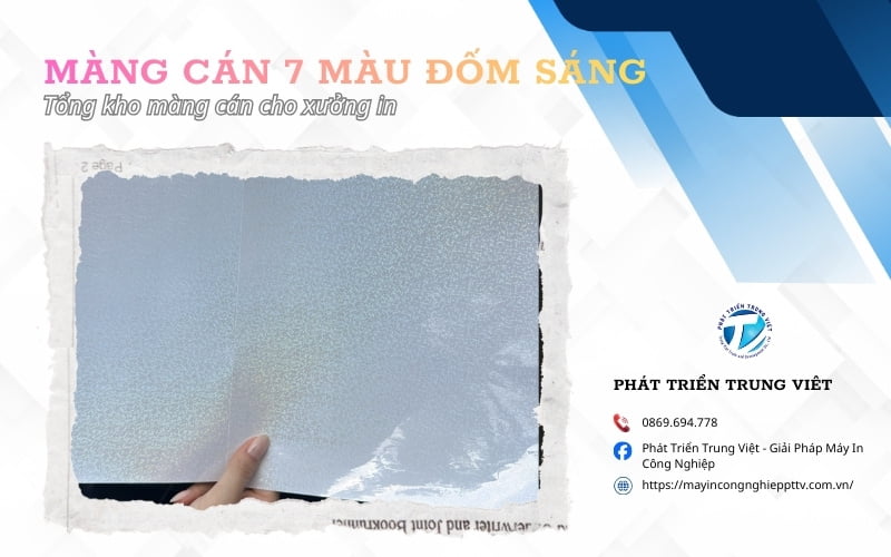 Màng cán 7 màu đốm sáng – Tổng kho màng cán cho xưởng in